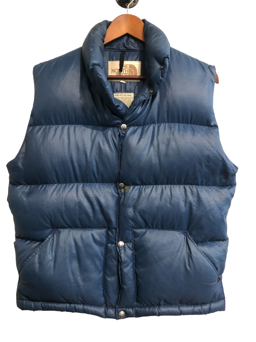 The North Face Mens Vintage 1980s Down Vest Blue Medium – Trail Hut