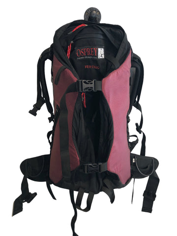 Osprey Vertigo Travel Pack Black, Red Medium