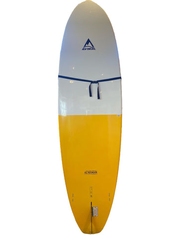 Adventure All Rounder Paddle Board Yellow, White (Local Pick Up Only) Length 9'8"