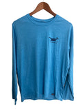 Patagonia "Mens" Unpave The Roads Long Sleeve Sun Shirt Blue Medium