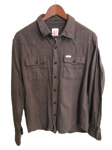 Topo Designs Mens Heavy Weight Shirt Grey Large
