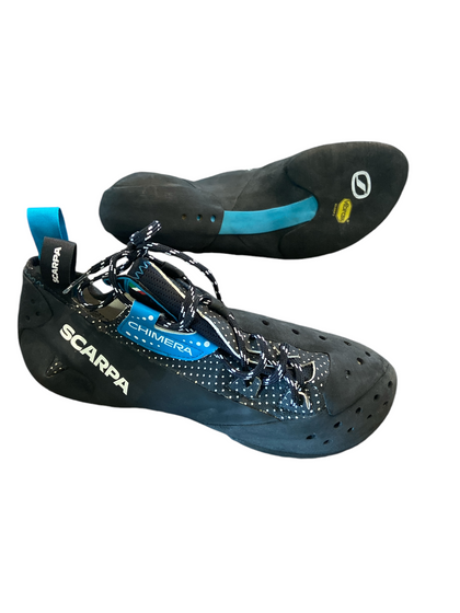 Scarpa Chimera Climbing Shoes Black, Teal 45