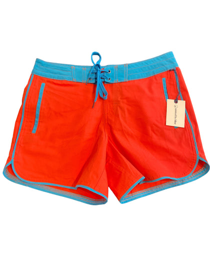 United By Blue Mens Organic Swim Trunk Orange, Blue 30