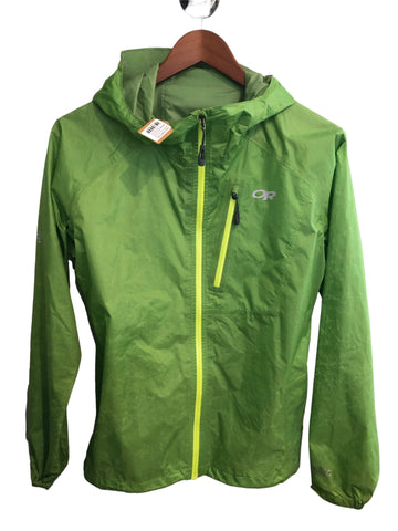 Outdoor Research Womens Ultra Light Rain Jacket Green Small