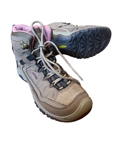 Keen "Womens" Targhee IV Mid Waterproof Hiking Boots Brindle/Nostalgia Rose (In-store Pick Up Only) W6