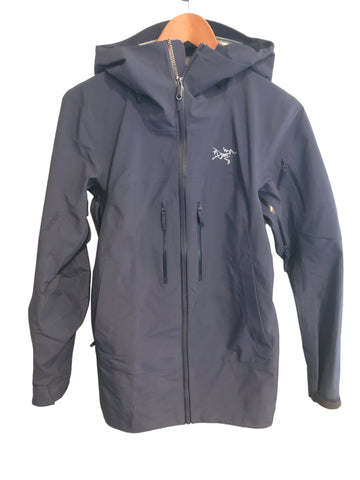 Arc'teryx Womens Rain Jacket Navy Blue Small