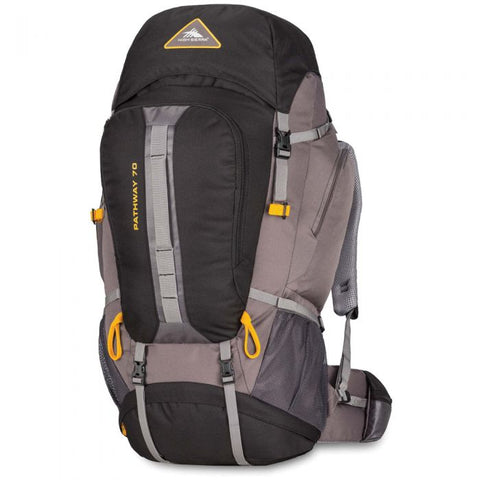 High Sierra Pathway Internal Frame Backpack Black, Gray 70L New