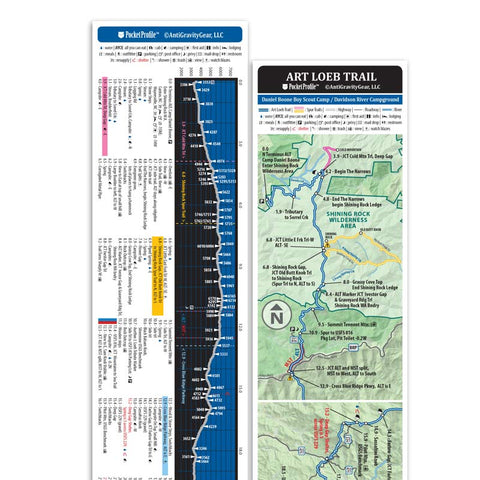 AntiGravityGear Art Loeb Trail Pocket Guide - Pisgah Forest, NC New
