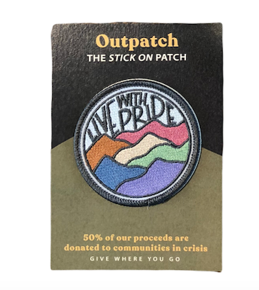 Outpatch Stick-on travel patch: Live with Pride  New