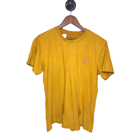 Black Diamond Cotton Tee Shirt Yellow Small