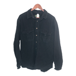 Eddie Bauer Mens Flannel Shirt Black Large