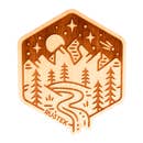 Rustek Collective Foothill Falls Wood Sticker Maple New