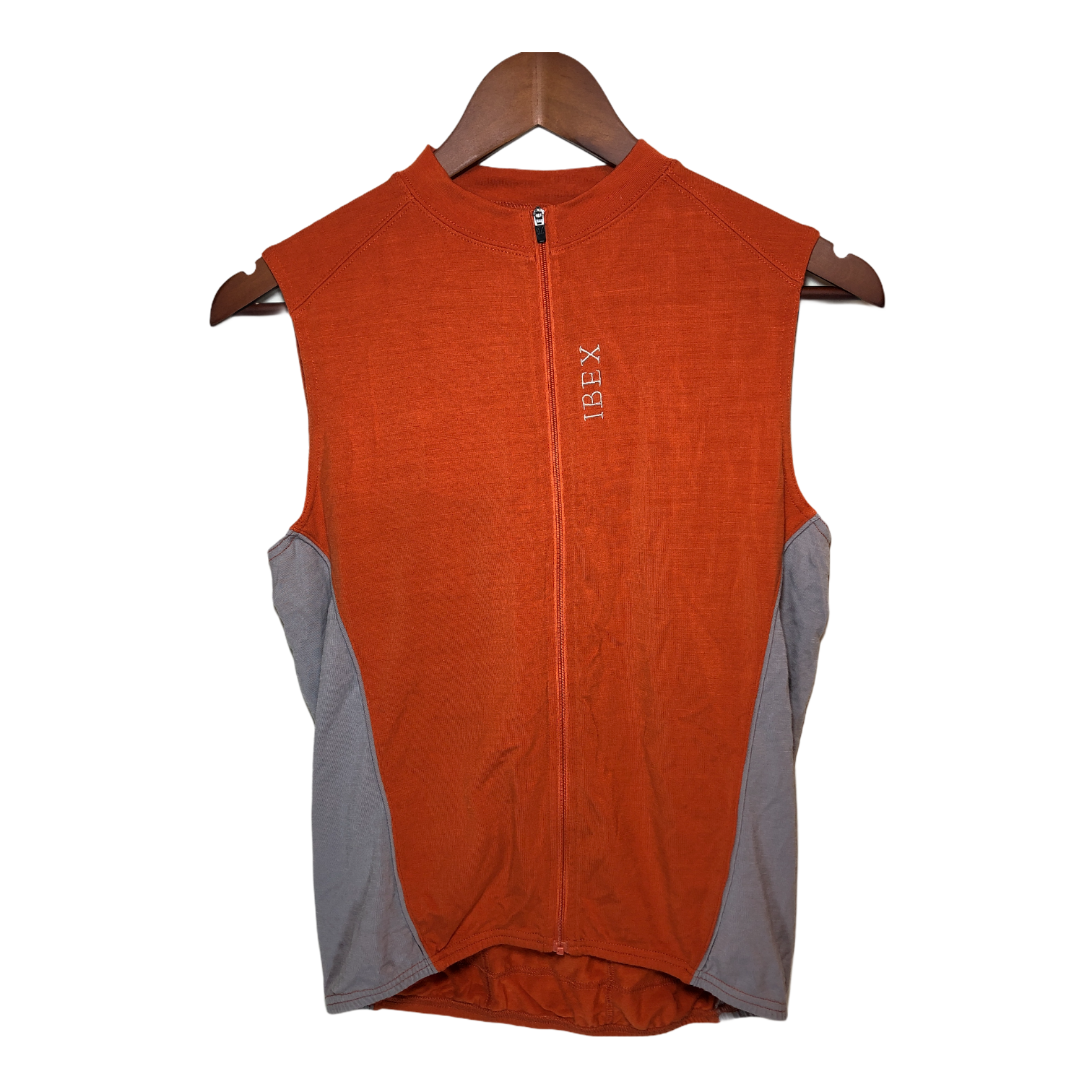Ibex Womens Wool Cycling Jersey Orange Medium Trail Hut