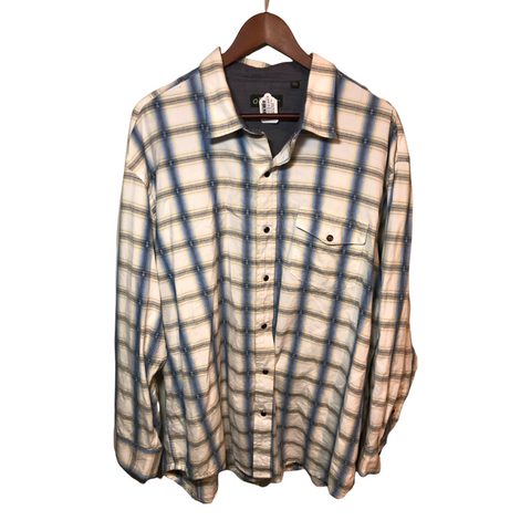 Orvis Western Snap Button Shirt  White, Blue XX-Large
