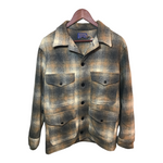 Pendleton Vintage USA Made Wool Jacket Brown, Gray Medium