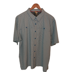 The North Face Mens Short Sleeve Button Up Shirt Blue XX-Large