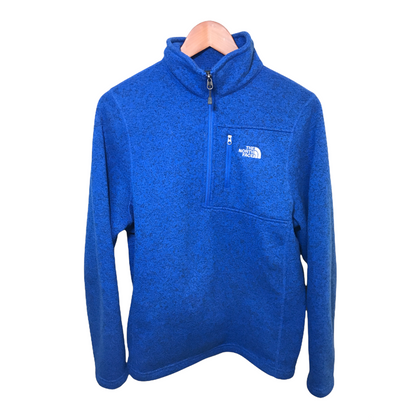 The North Face Mens Half Zip Pullover Blue Medium