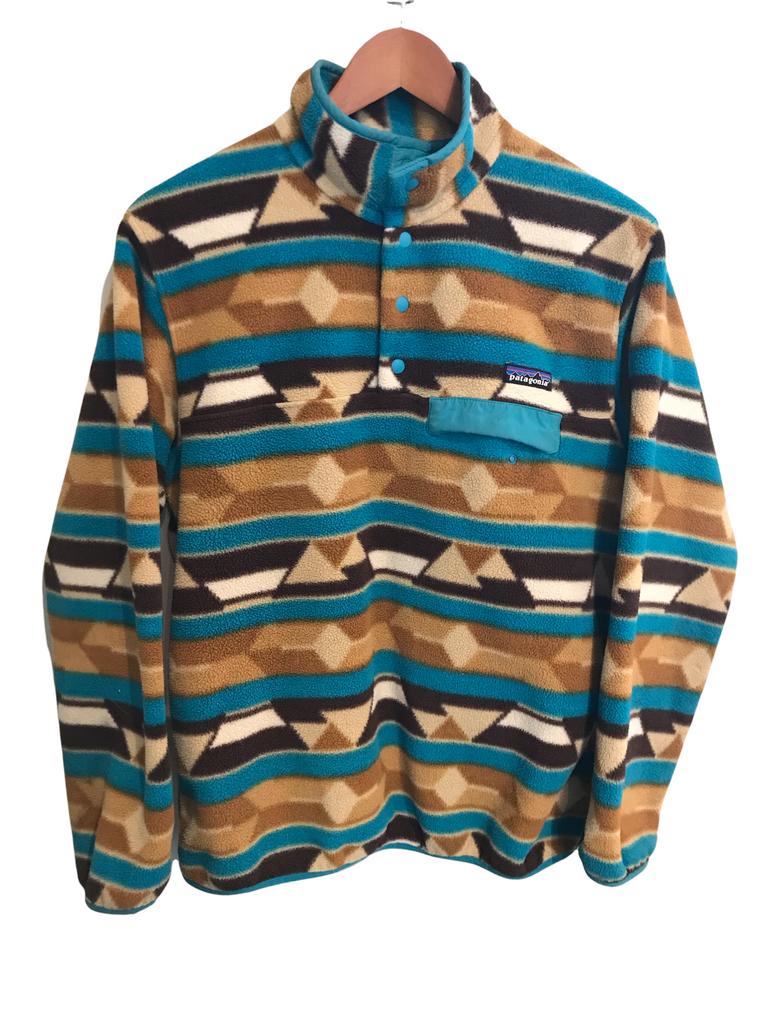Patagonia Womens Synchilla Fleece Pullover Multi Color Medium