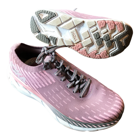 Hoka Womens Clifton 5 Running Shoes Pink 8