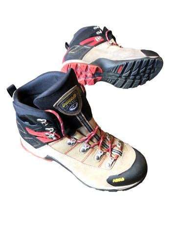 Asolo Mens Fugitive GTX Hiking Boots Brown, Red, Black 10
