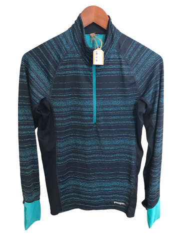 Patagonia Womens Performance Pullover Blue, Teal Small