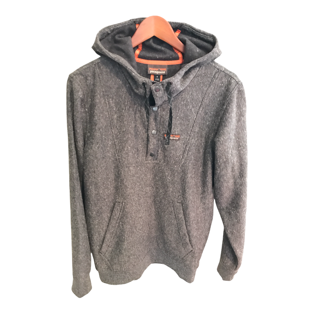 Patagonia Mens Hemp Hoody Sweatshirt Gray Small