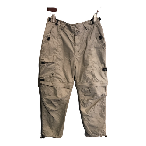 Columbia Hiking Zip Off Pants/Shorts Cream Medium