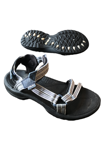 Teva Womens Terra Fi Lite Sandals Double Zipper Grey 8.5