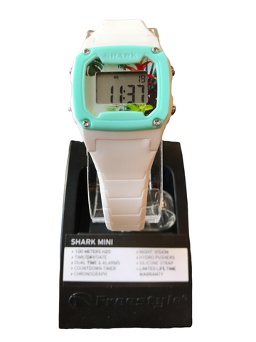 Shark Mini Digital Watch White Adjustable