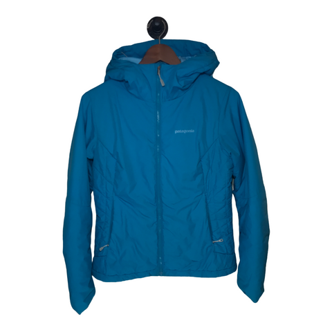 Patagonia Womens Puffy Primaloft Jacket Light Blue Small
