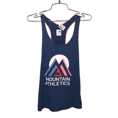 The North Face Womens Mountain Athletics Tank Top Blue Medium