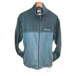 Columbia Mens Fleece Jacket Blue Large