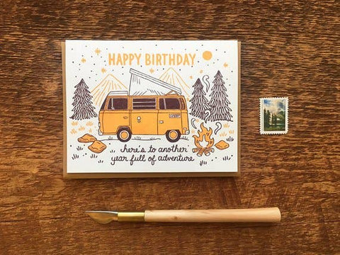 Noteworthy Paper & Press Birthday Camper Card  New