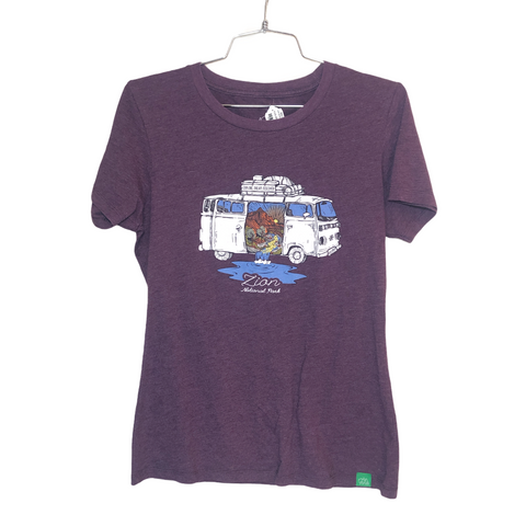 Wild Tribute Womens Zion National Park Tee Purple Large