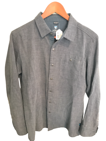 Kuhl 5 Panel Sleeve Shirt Blue Small