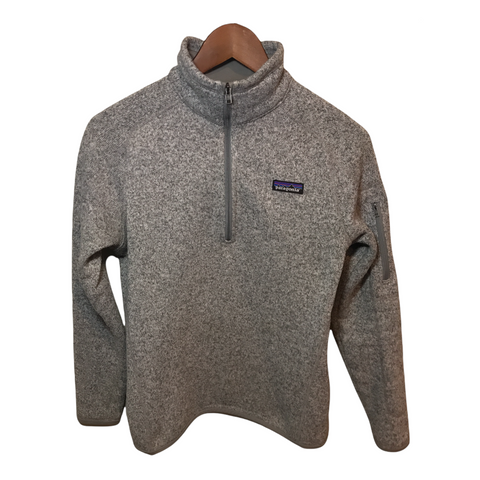 Patagonia Womens Half Zip Pullover Gray Medium