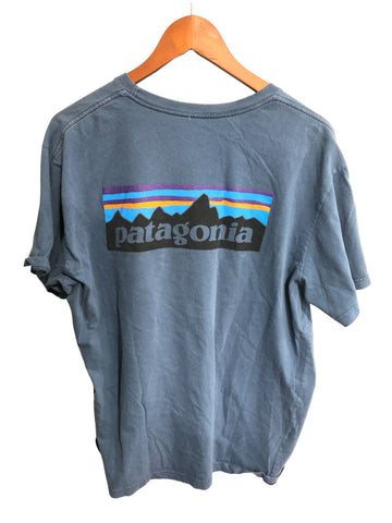 Patagonia Mens Tee Shirt Blue X-Large