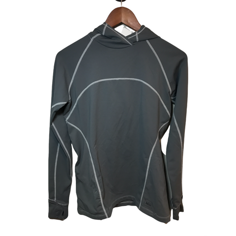 REI Base Layer Hoodie Gray X-Small
