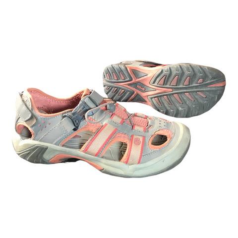Teva Womens Omnium Performance Water Shoes Gray/Coral 7.5