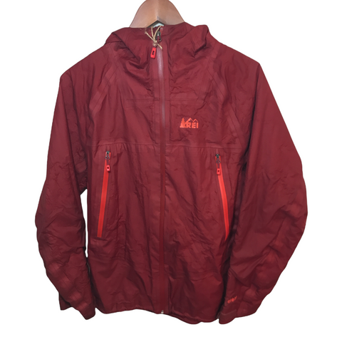 REI Womens Rain Jacket Red Medium