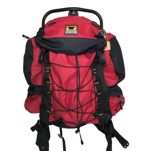 Mountain Smith Kids External Frame Backpack with Rain Cover Red