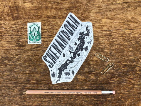 Noteworthy Paper & Press Shenandoah National Park Sticker  New