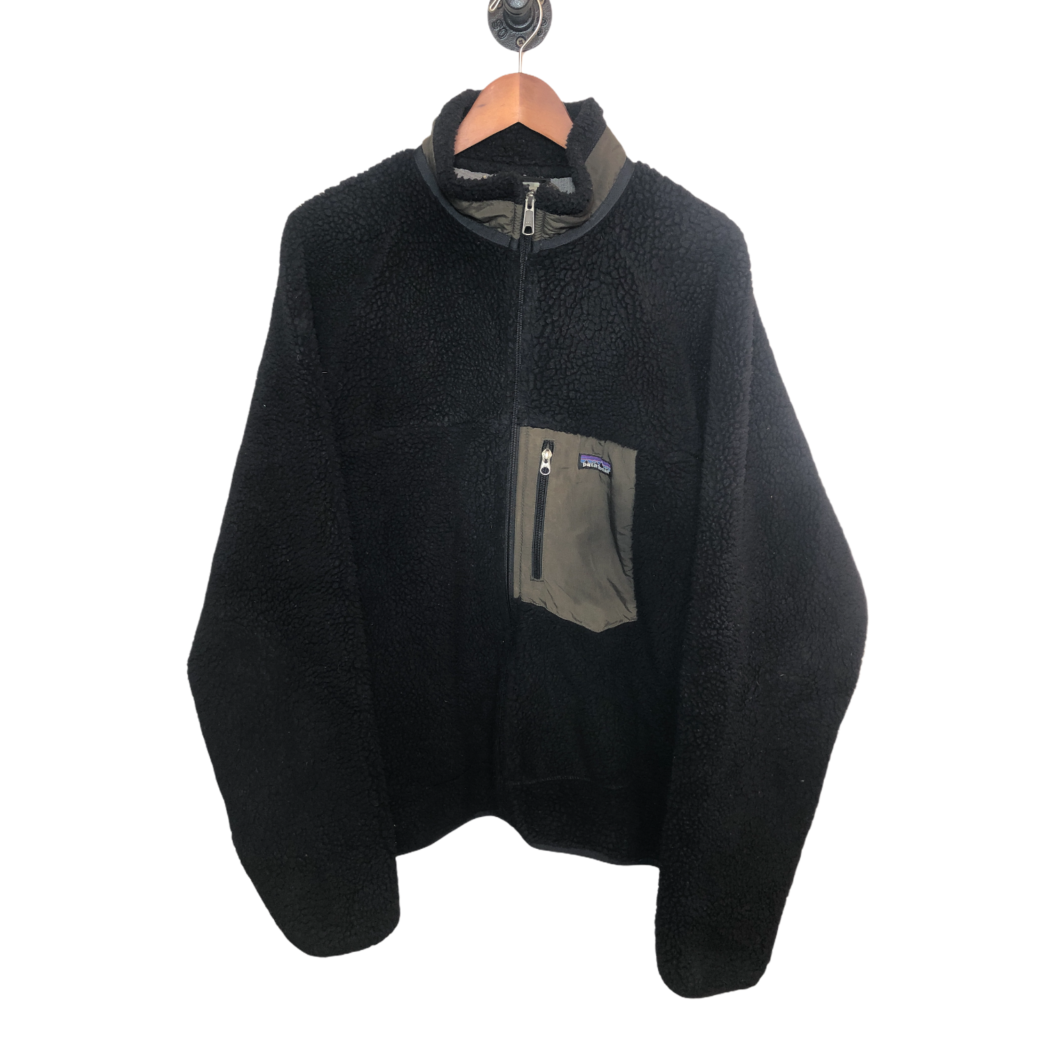 Patagonia レトロX  Black Patagonia Mens Classic Retro-X Fleece Jacket Black XX-Large