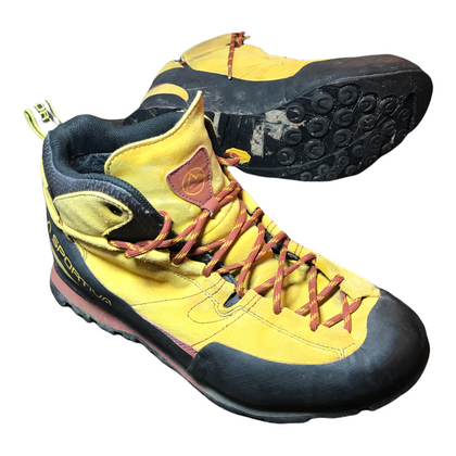 La Sportiva Mens Hiking Boulder X Mid GTX Approach Boots Yellow 11.5