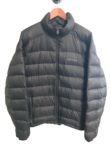 Marmot Mens 800 Fill Puffy Jacket Black XL