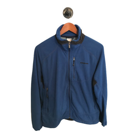 Patagonia Mens Vintage R1 Fleece Jacket USA Made Blue Medium