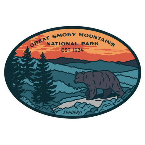 Sendero Provisions Smoky Mtn Naional Park Sticker  New