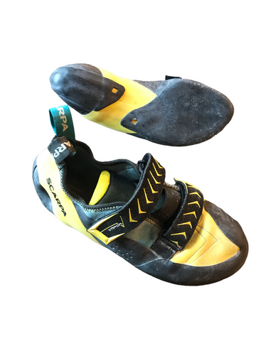 Scarpa Vapor Climbing Shoe Black, Yellow, Blue 44.5