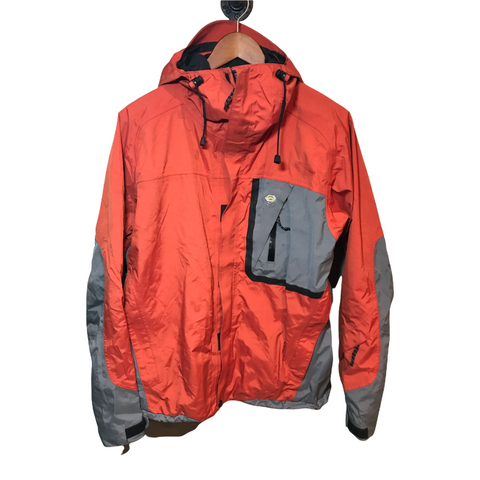 Mountain Hardwear Mens Ski Jacket Shell Orange, Gray Medium