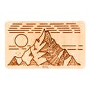Rustek Collective Touch the Sky Wood Sticker Maple New